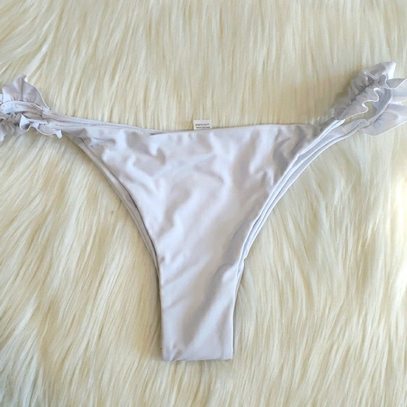 New White Sexy Ruffle Push Up Bikini Set Swimsuit - Picture 7 of 8
